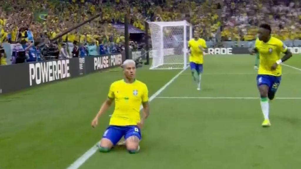 FIFA World Cup 2022 Brazil v Serbia | 'Remarkable' Richarlison scores a second against Serbia video - Wide World of Sports