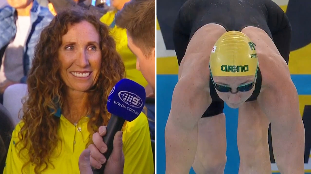 Pallister's mum fights off tears after gold medal swim