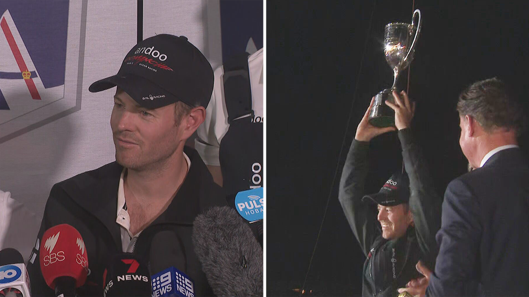 Celebrations underway after Andoo Camanche claims line honours at Sydney to Hobart