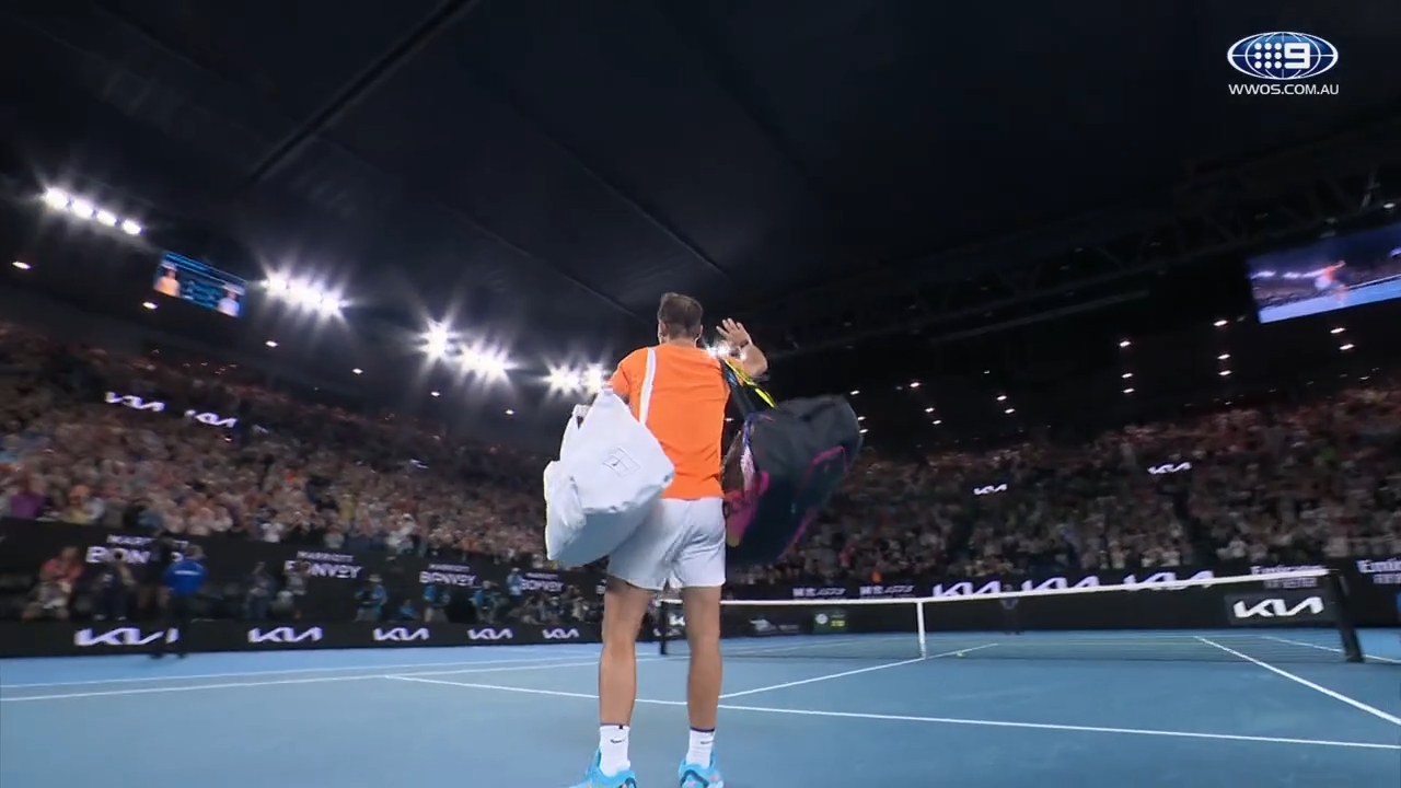 Nadal cheered upon AO exit