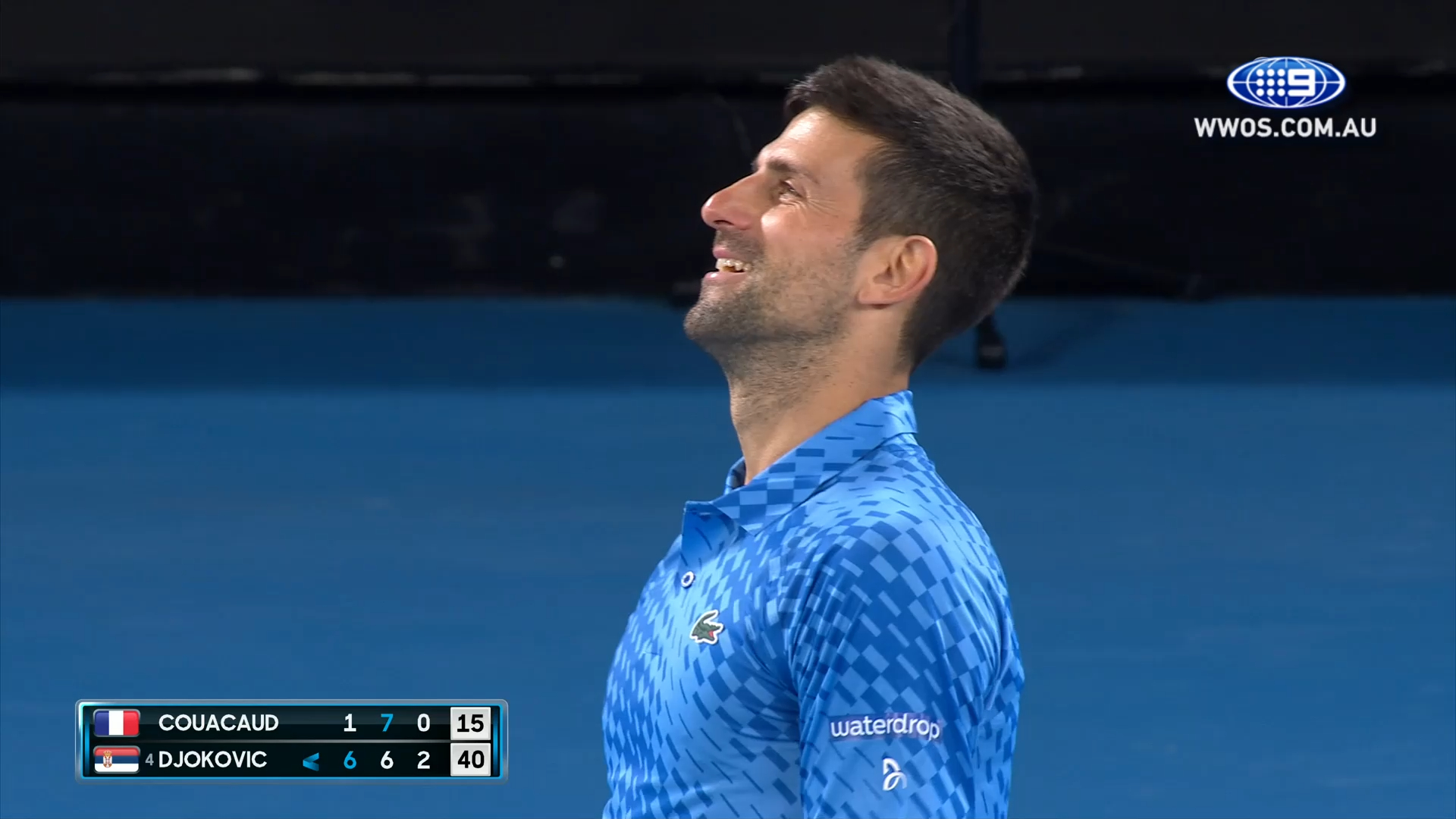 Djokovic's cheeky quip to crowd