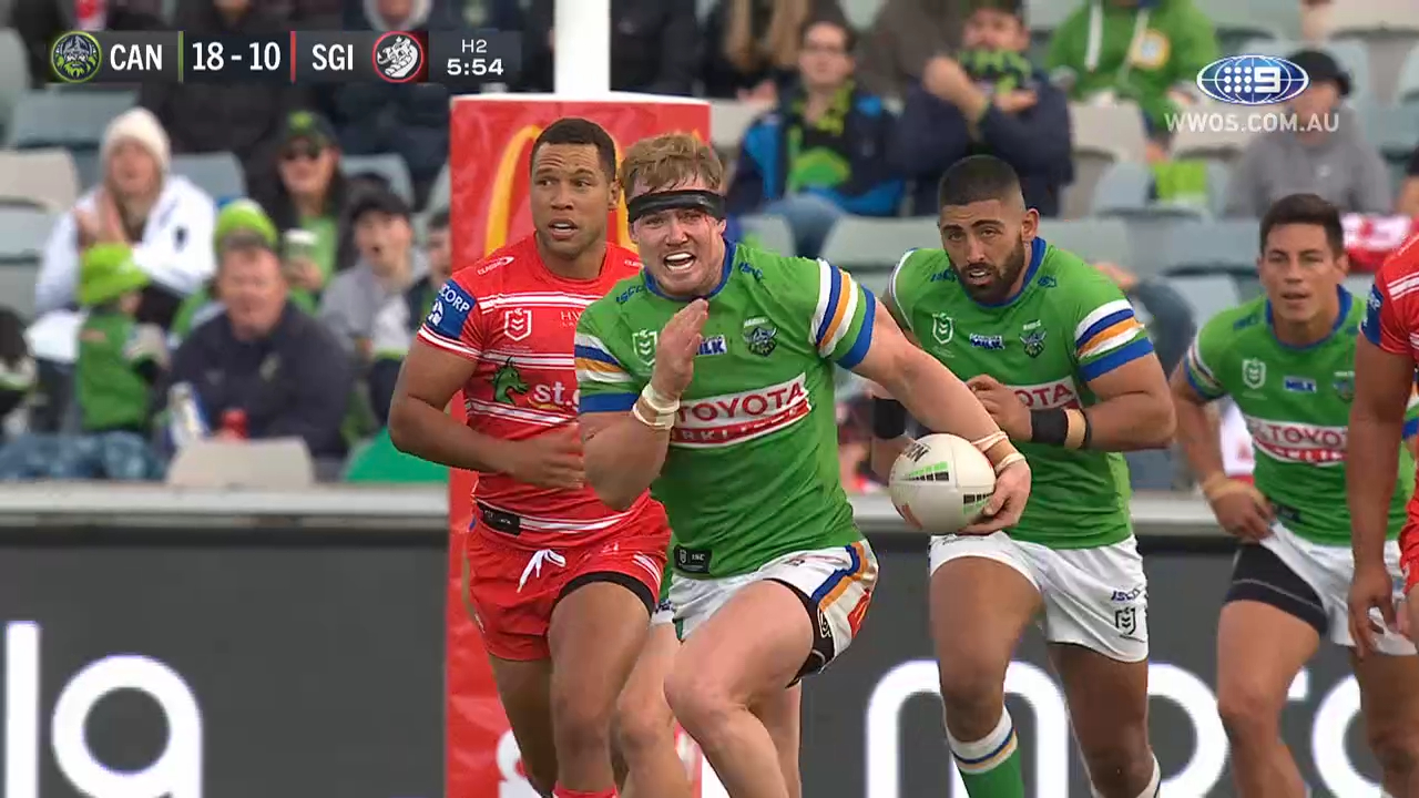 NRL Highlights: Raiders v Dragons - Round 7