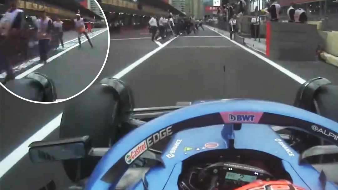 Ocon's shocking onboard vision