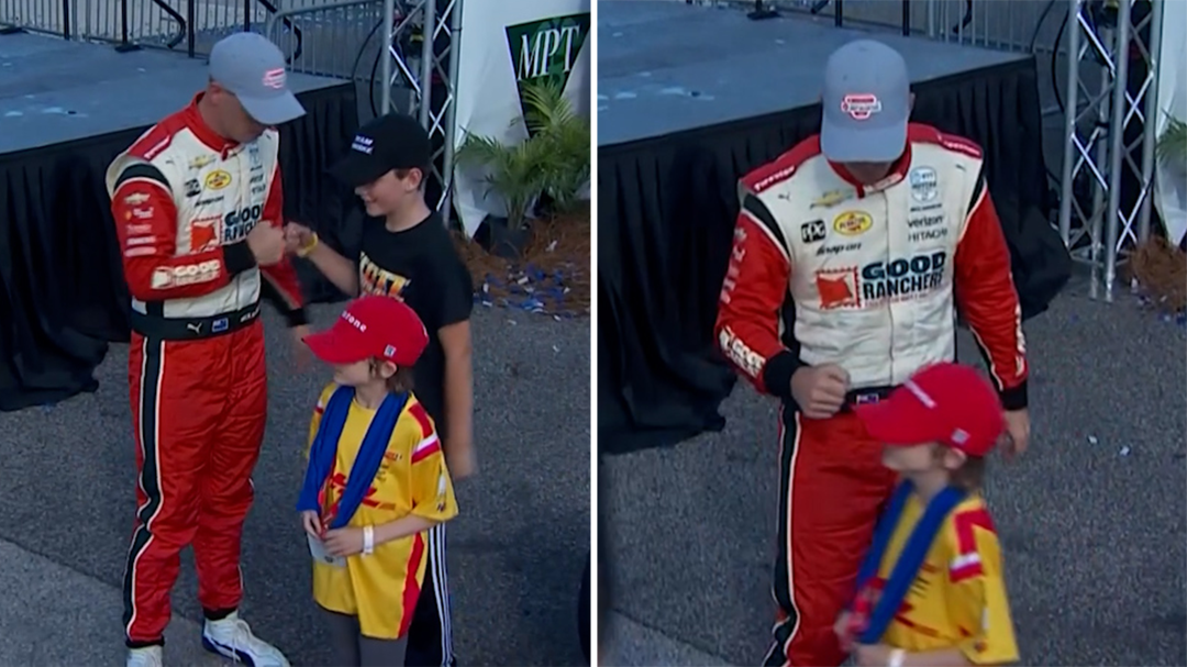 Young fan snubs Scott McLaughlin fist bump