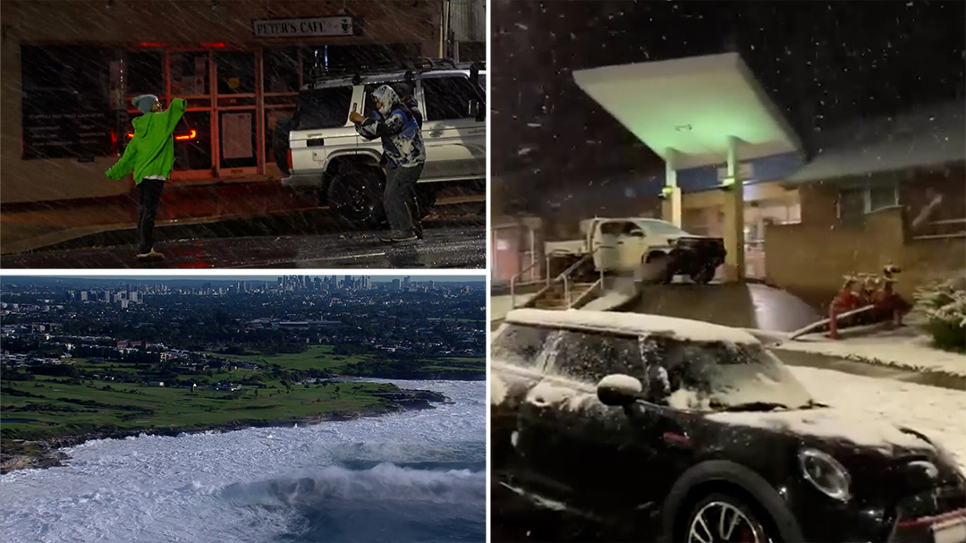 Snow dusts parts of NSW as strong wind gusts hit the state