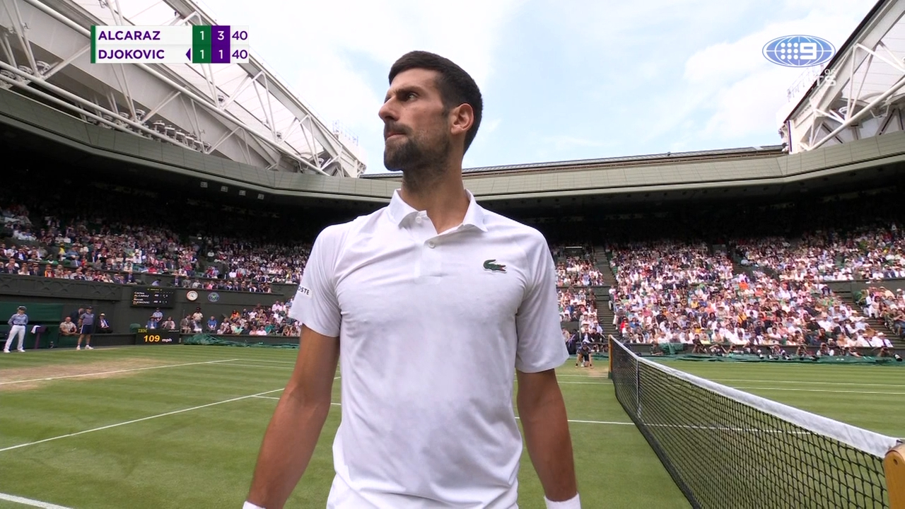 Djokovic clashes with umpire