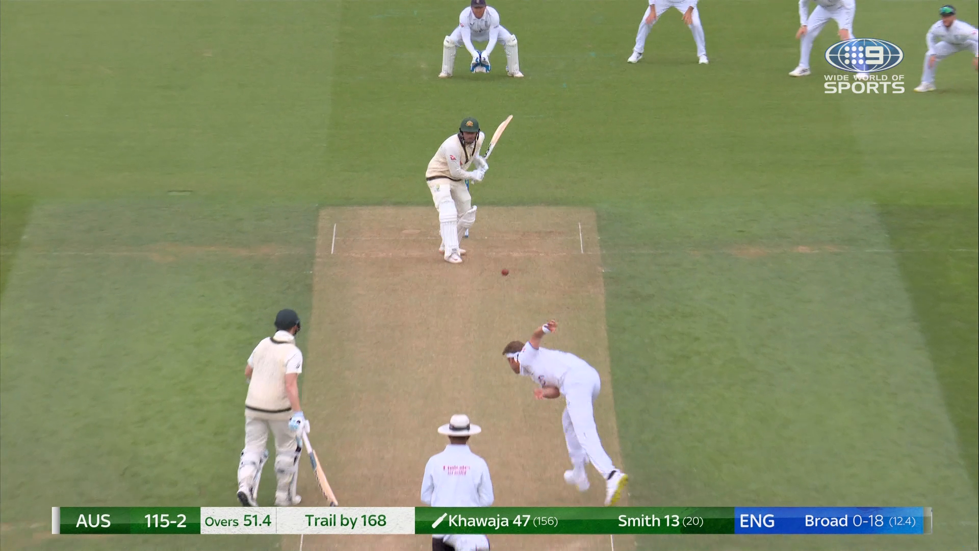 Broad traps Khawaja lbw