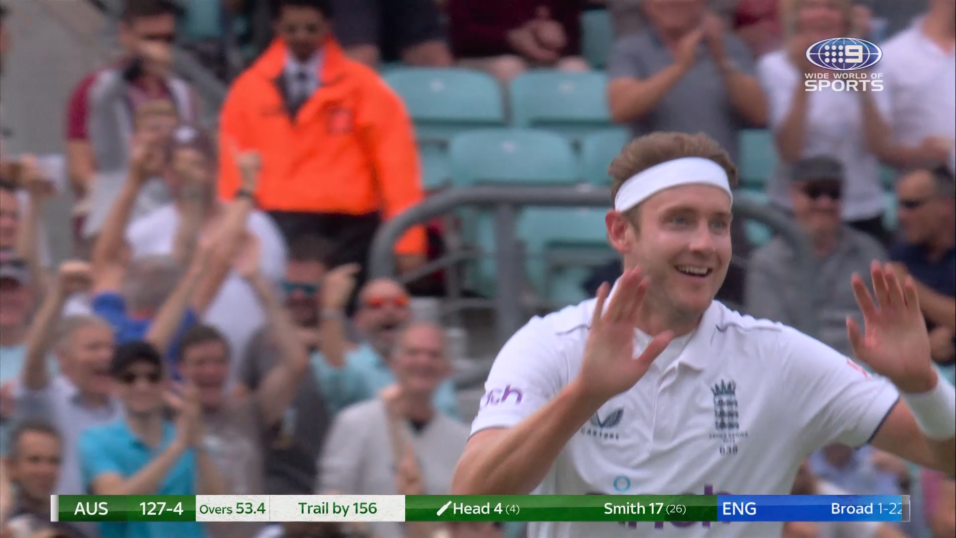 Broad brings Head undone