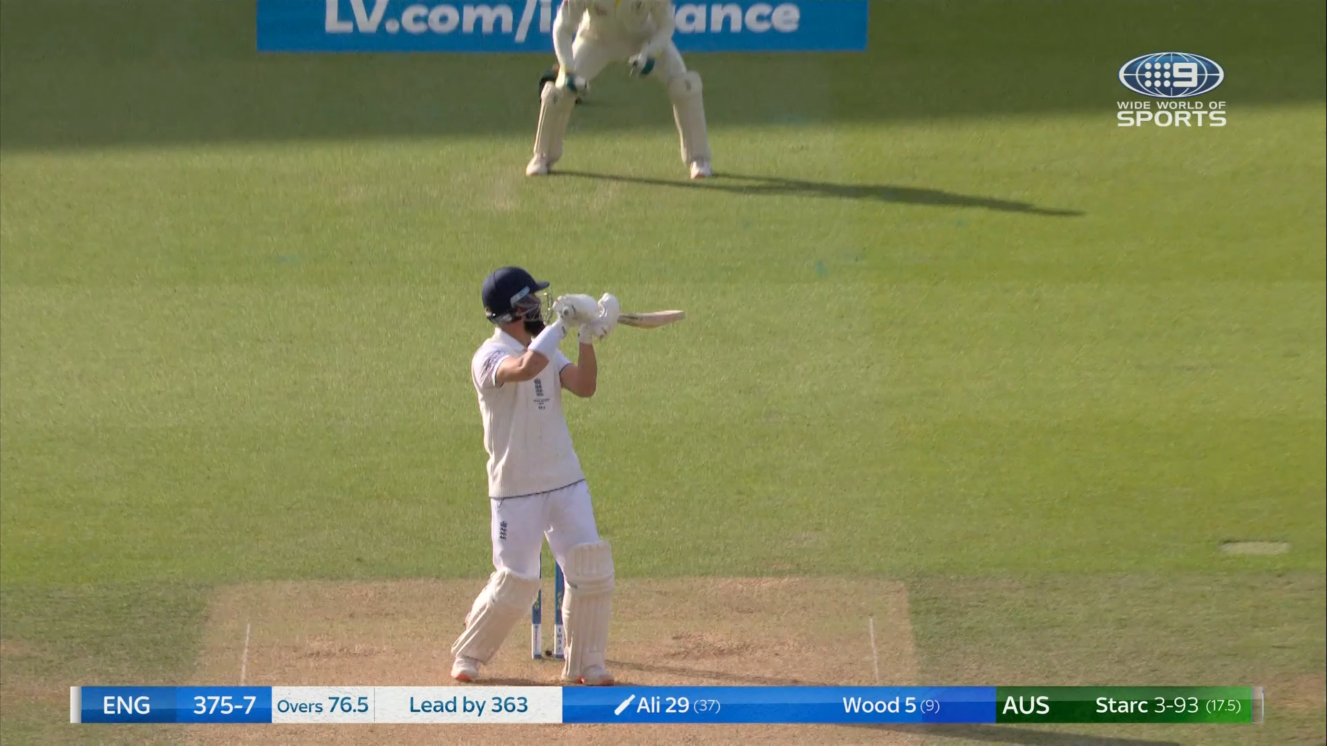 Moeen loses wicket ramping