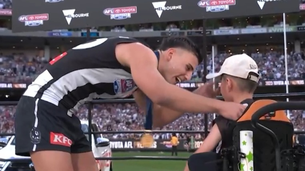 Daicos' touching moment with Auskicker