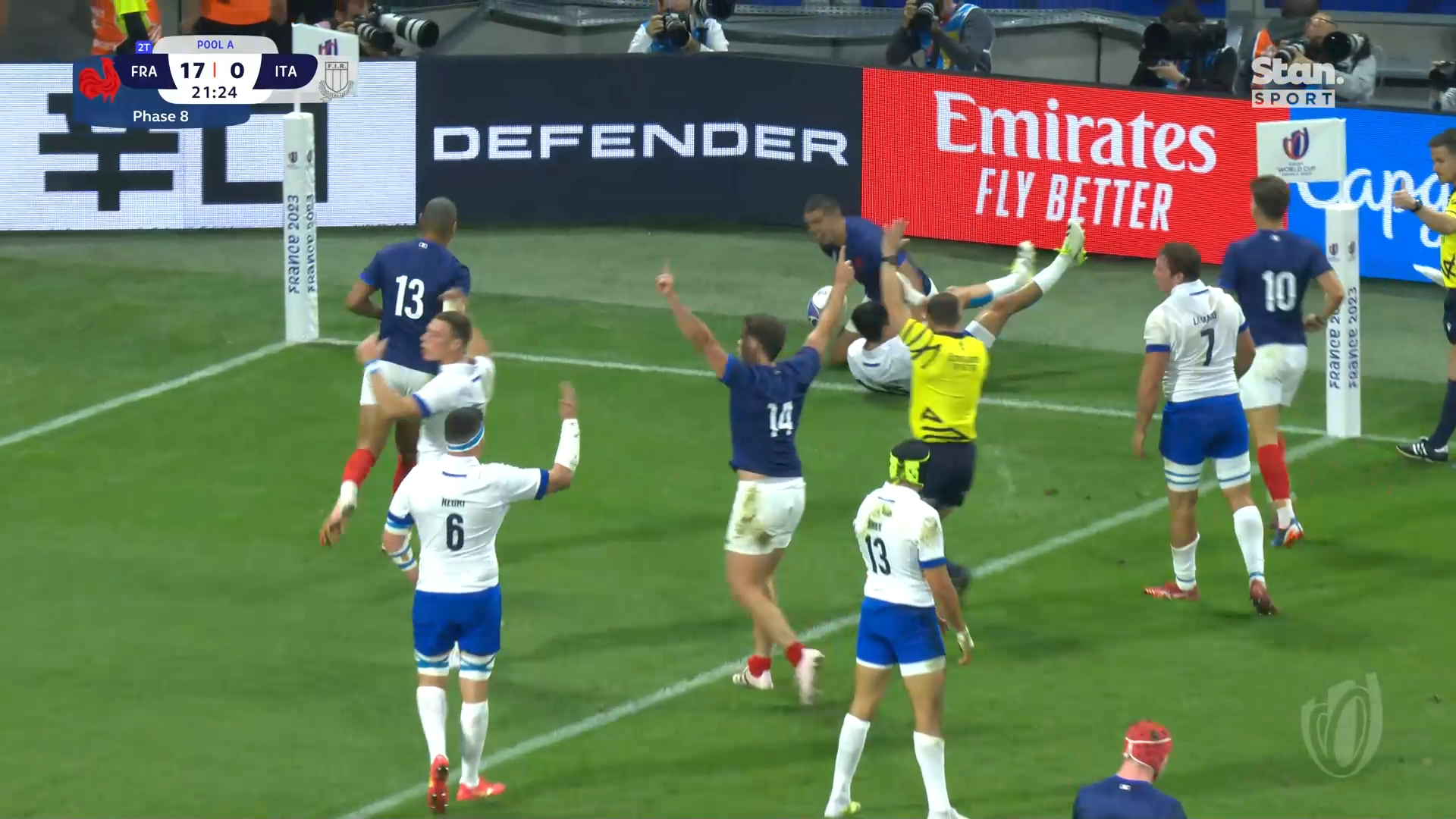 France vs Italy RWC highlights