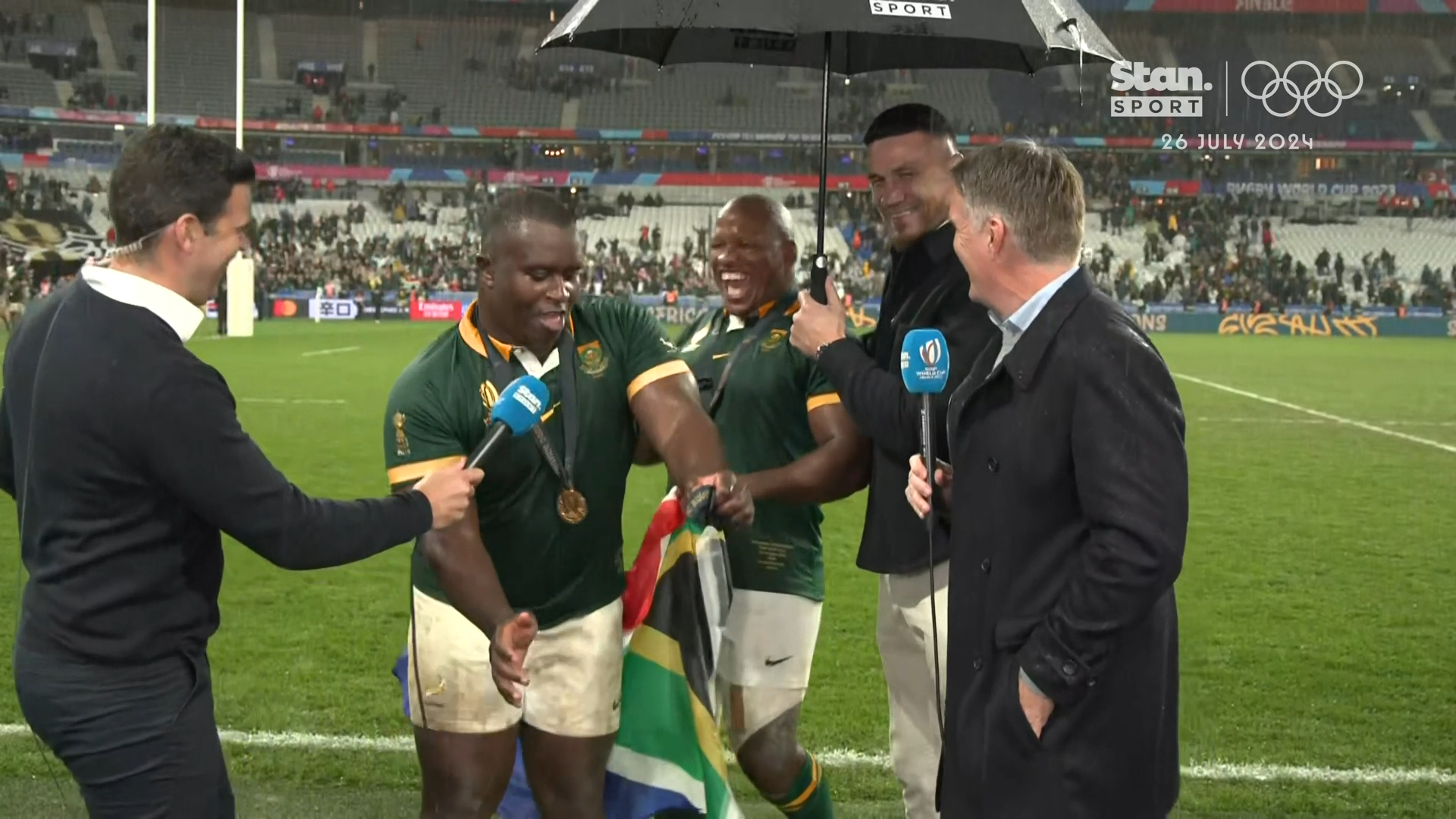 Springboks star breaks out dance moves