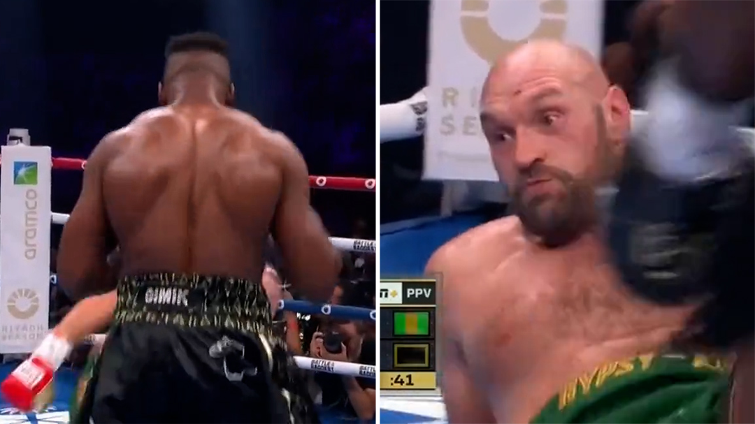 Fury suffers knockdown in Ngannou﻿ clash