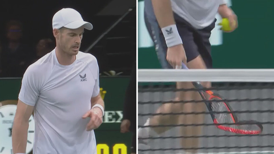 Murray smashes racquet after loss to de Minaur