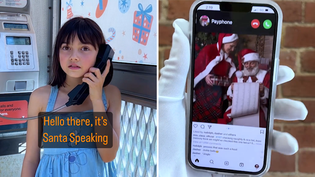 How kids can make free calls to Santa this Christmas from any Telstra payphone