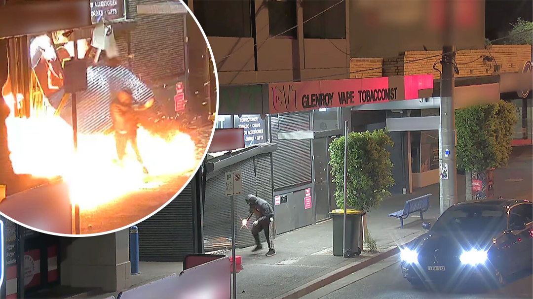 CCTV released of alleged Melbourne arson attack