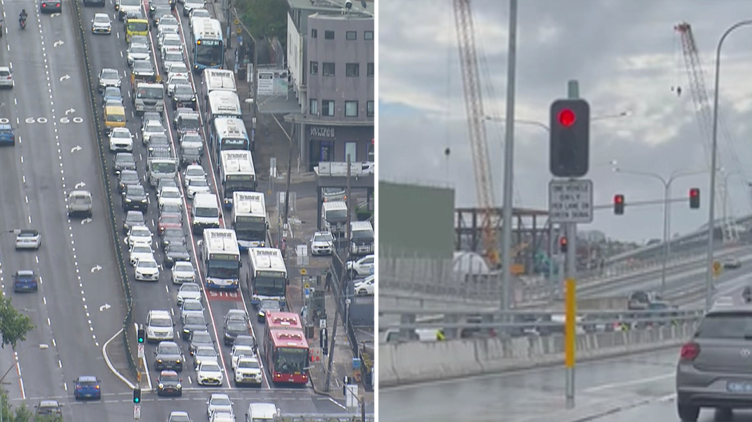 Commuters struggle through third day of chaos on Rozelle interchange