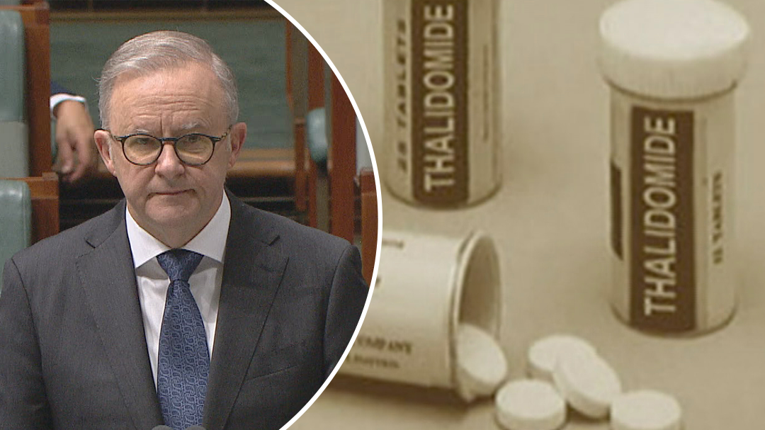Anthony Albanese offers apology to thalidomide survivors