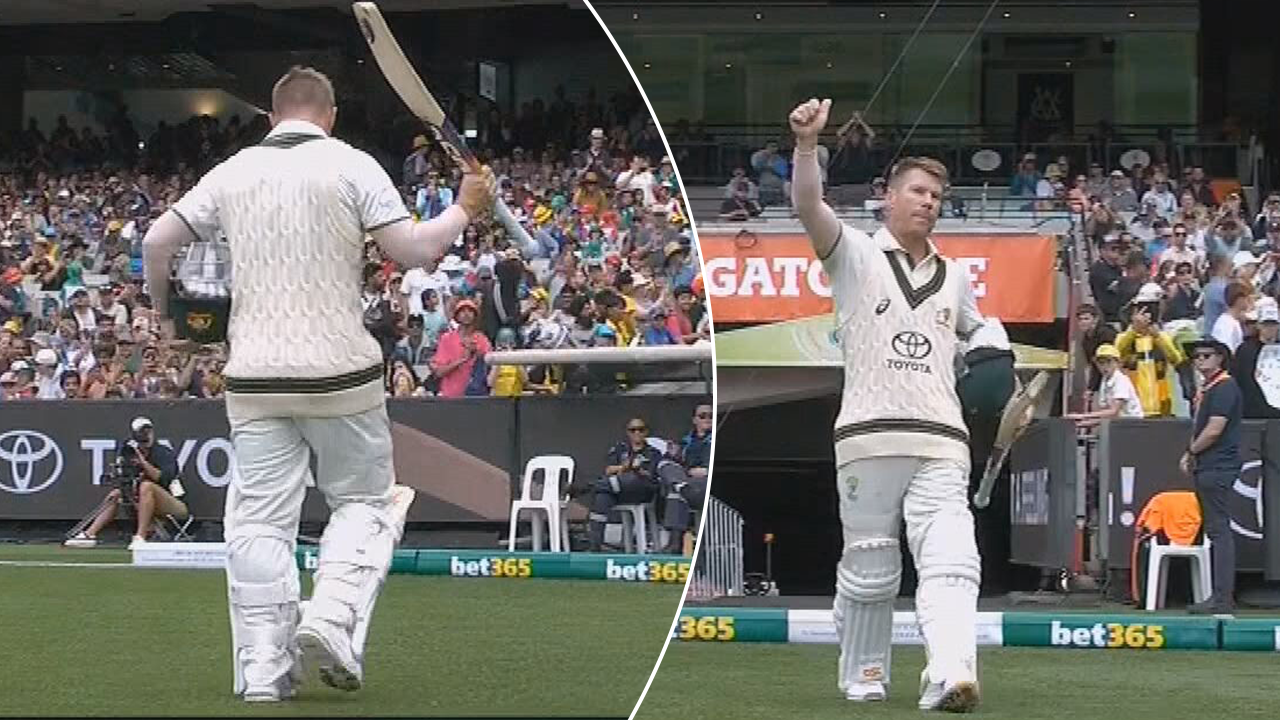 Warner waves goodbye to MCG crowd