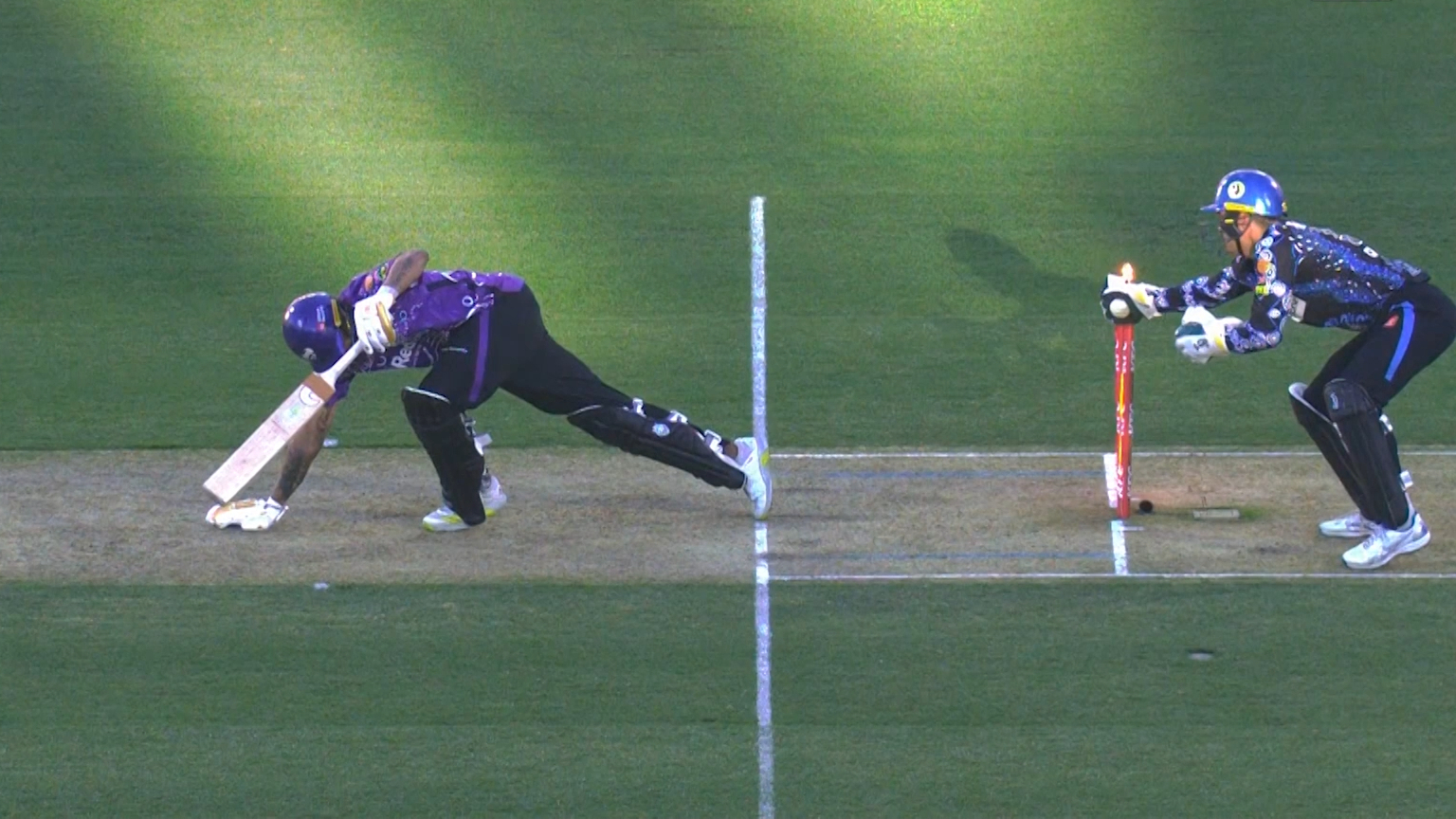 Batter out for diamond duck despite facing a ball