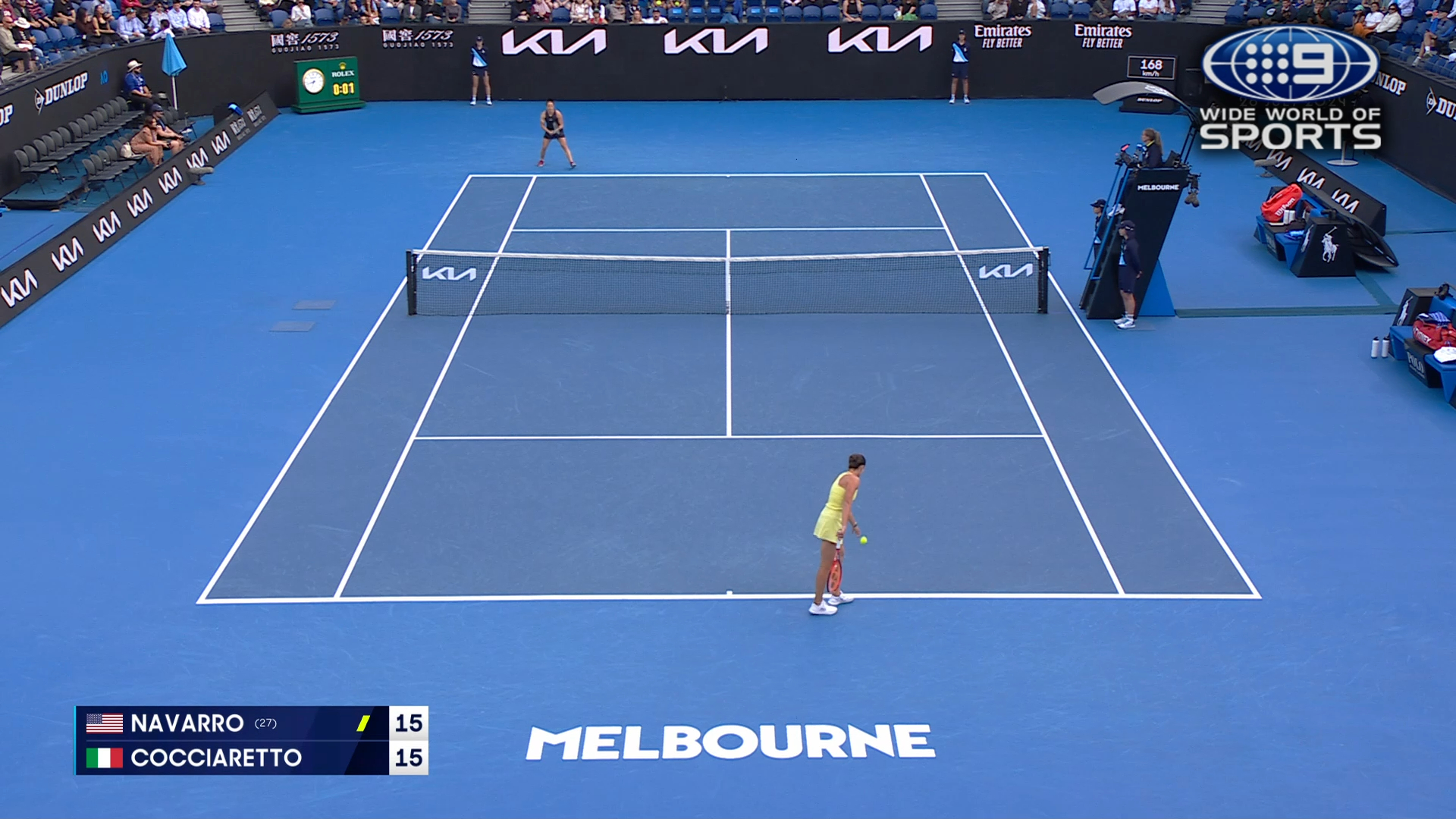 Australian Open Highlights: Emma Navarro v Elisabetta Cocciaretto