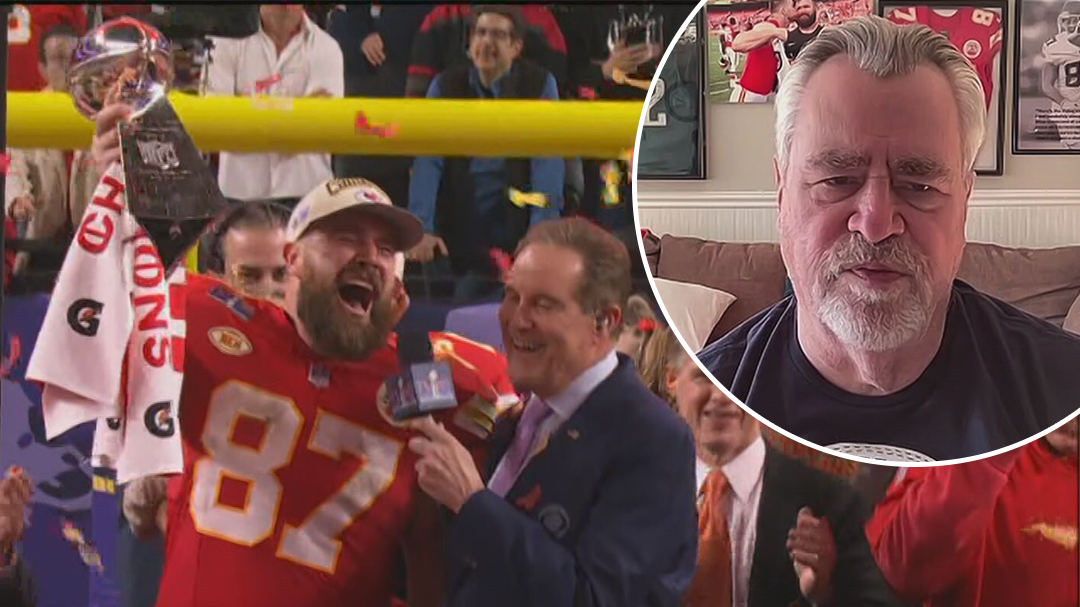 Kelce's dad reacts to Super Bowl victory