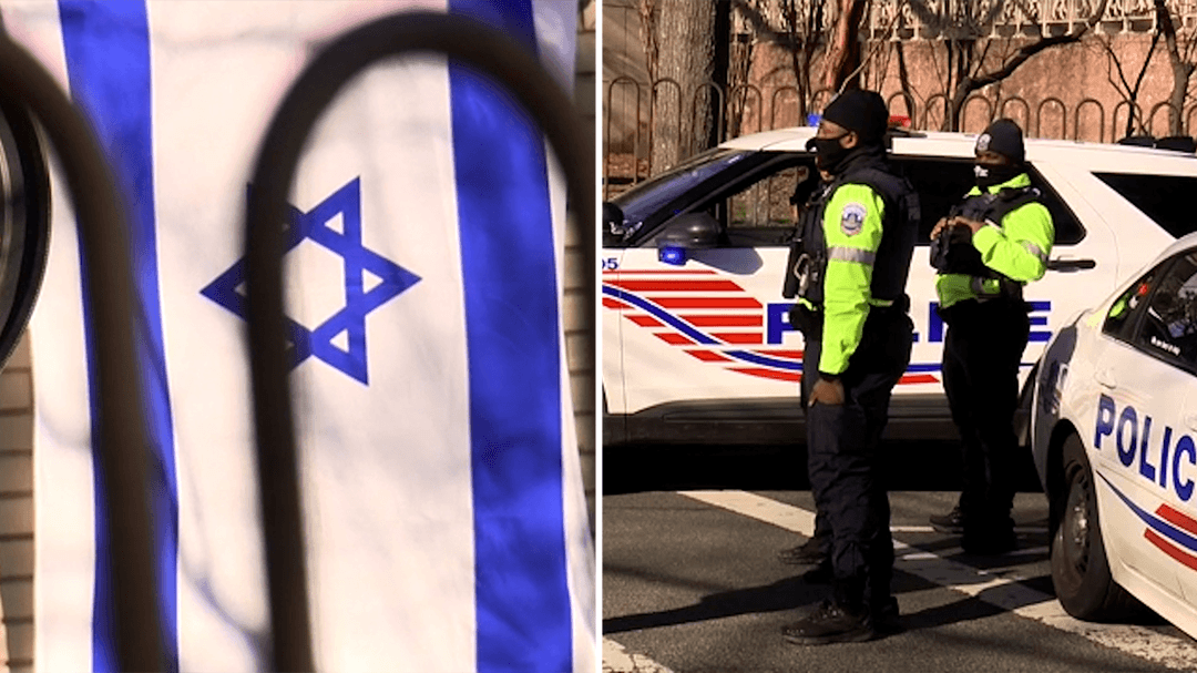 Man sets himself on fire outside Israeli Embassy in Washington