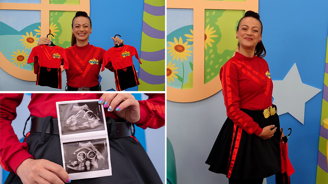 Red Wiggle Caterina Mete is pregnant with identical twin daughters