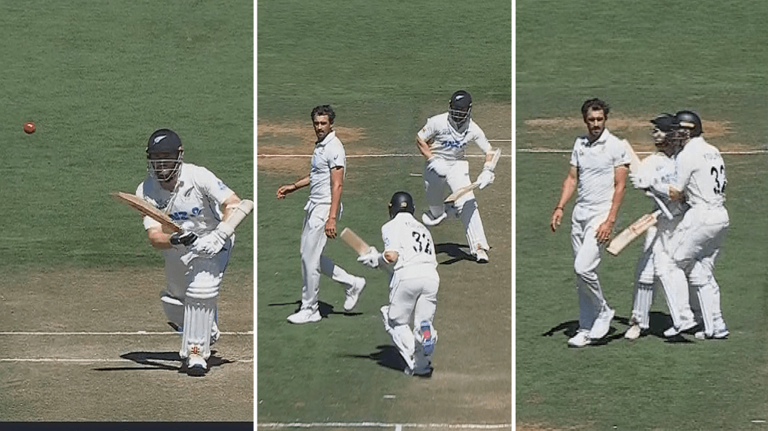 Crazy run out removes Black Caps star