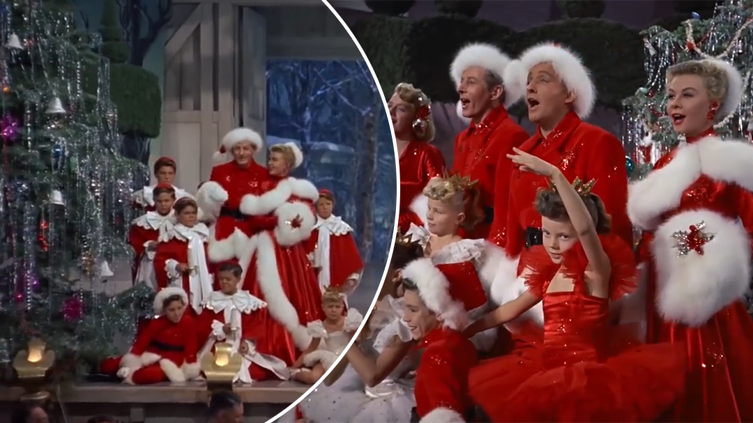 The cast of White Christmas sing the iconic song