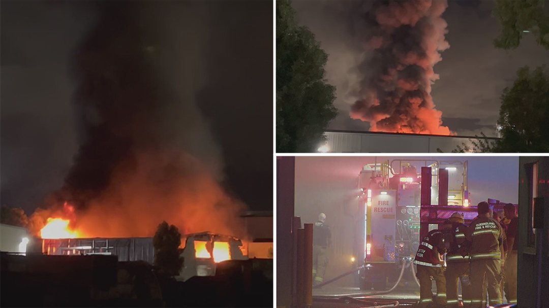 Blaze engulfs Queensland factory