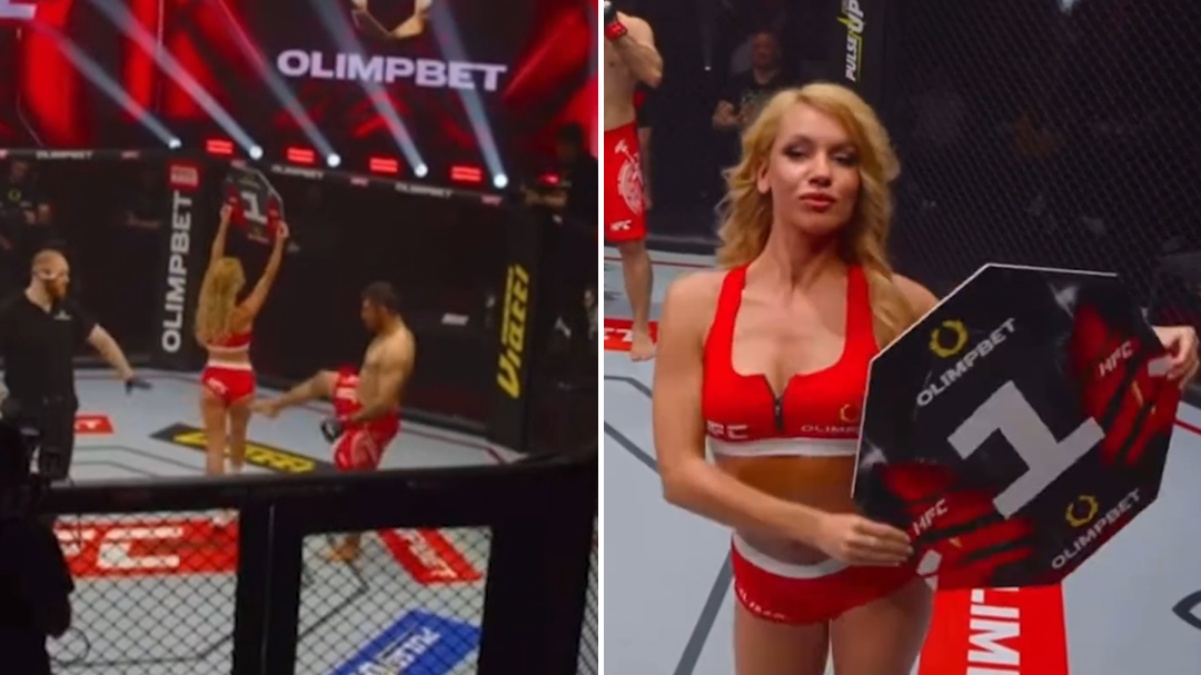 MMA fighter given ban after kicking ring girl