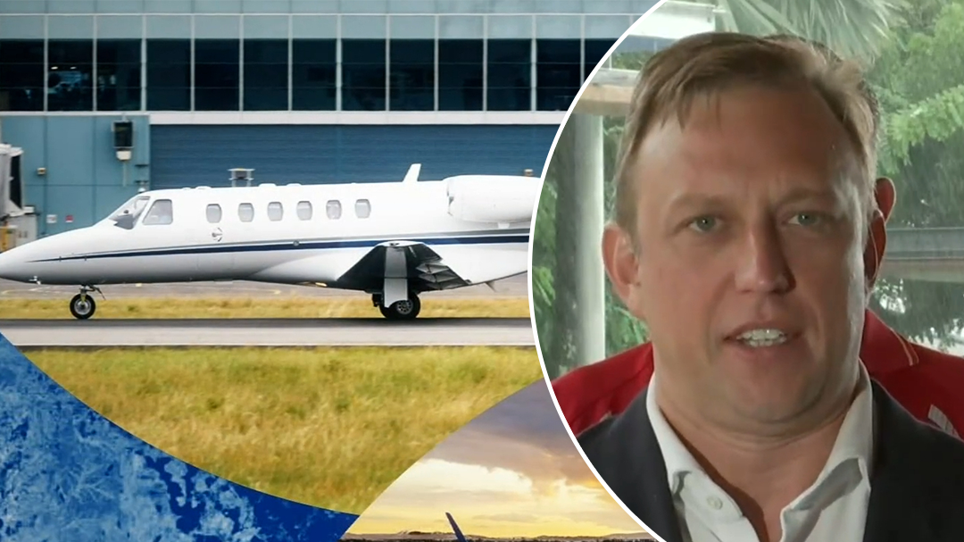 Steven Miles defends private plane flights