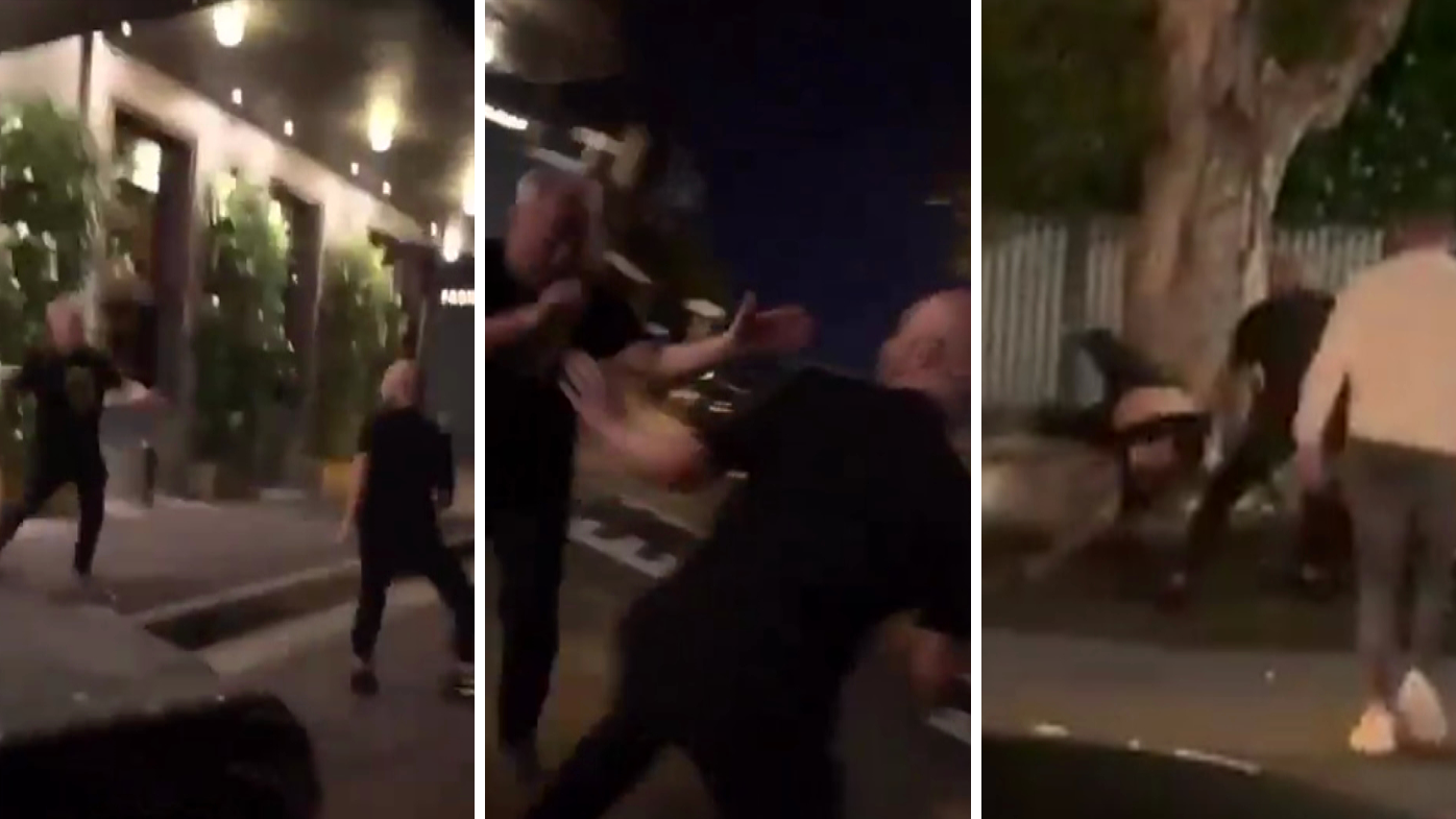 Sports journalist stood down after video of Sydney restaurant scuffle