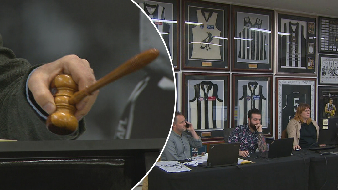 Collingwood great’s memorabilia goes up for auction