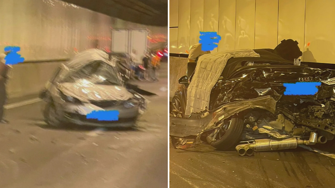 Two dead, two in hospital after crash in Brisbane tunnel