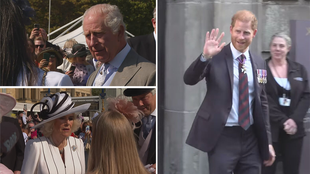 Prince Harry arrives in London as King hosts Buckingham Palace Garden Party