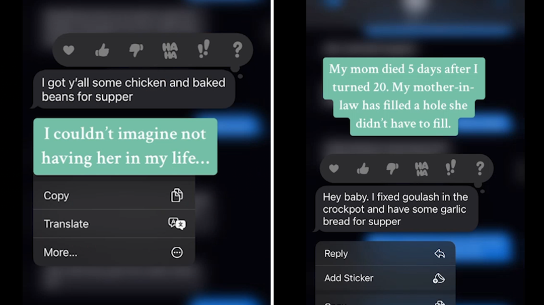 Mum’s TikTok video goes viral over text messages from her mother-in-law