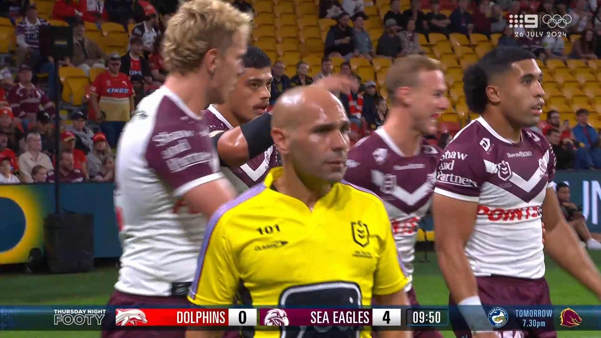 Manly winger finishes off 'lovely' play