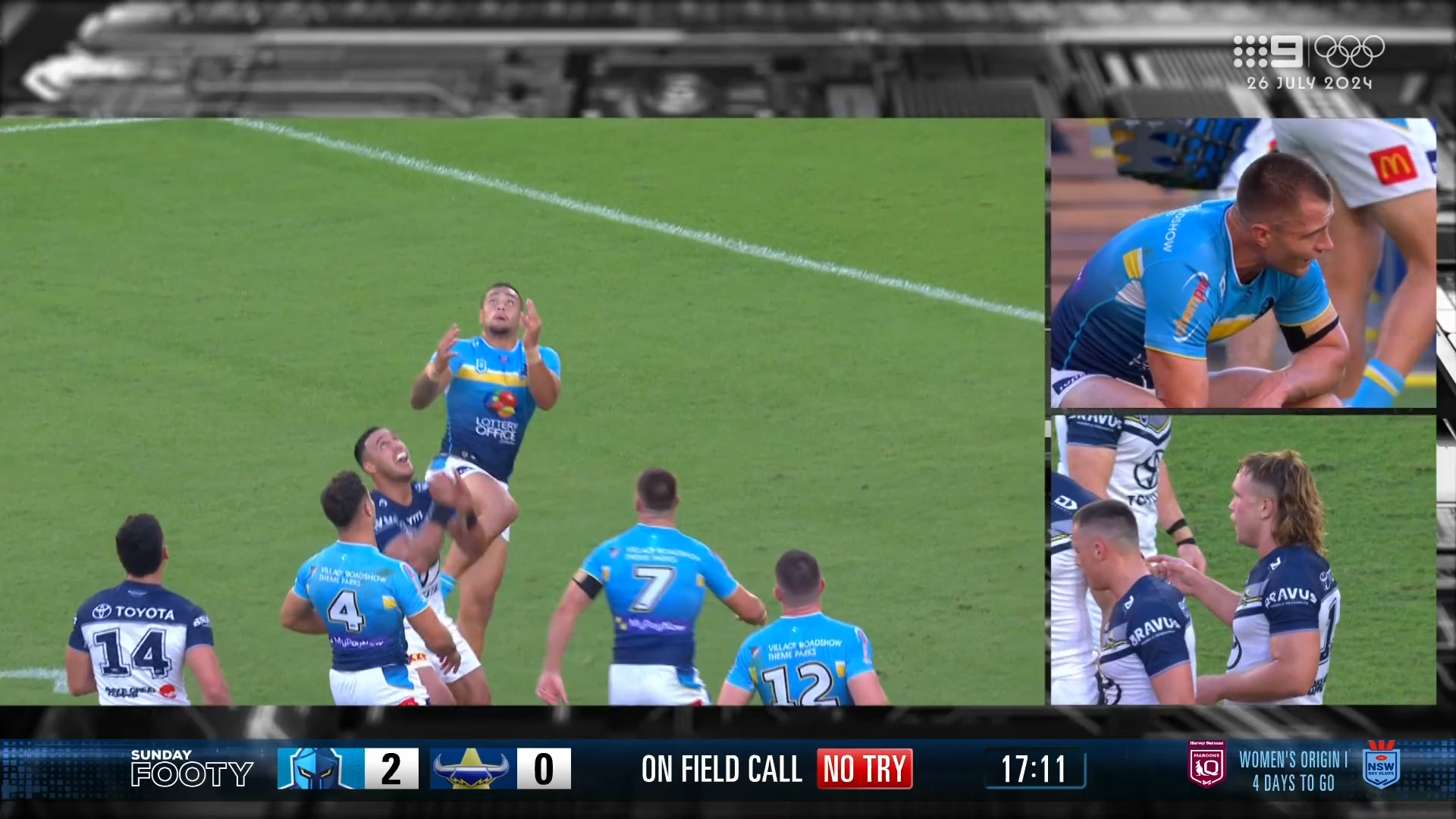 Foran's try-saver denies Cotter 