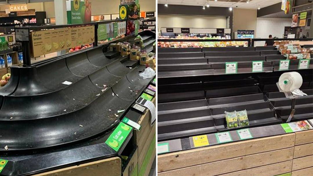 Queensland shoppers furious over empty Woolworths shelves