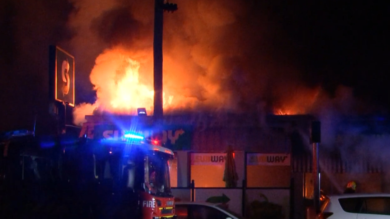 Two chain restaurants gutted by suspicious fire