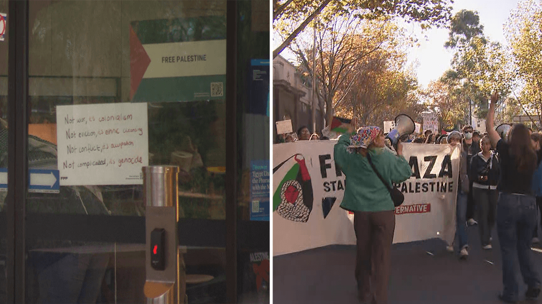 Pro-Palestine protesters refuse to leave University of Melbourne building