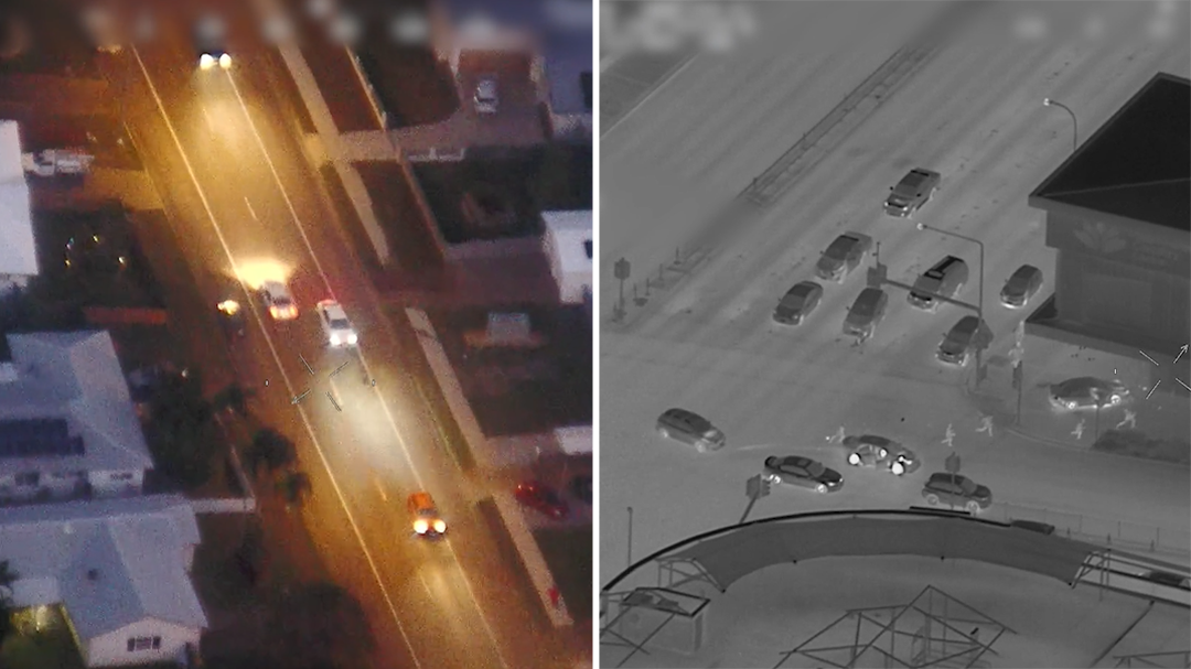 Police release helicopter vision of alleged stolen car