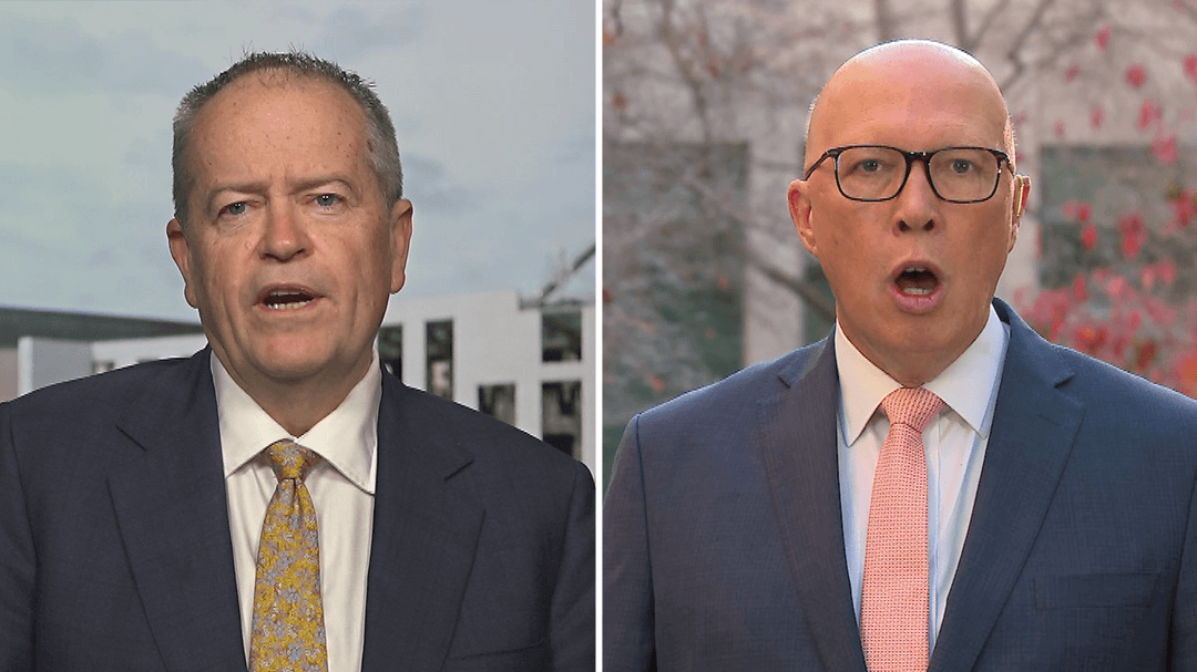 Bill Shorten and Peter Dutton clash over Opposition's response to federal budget