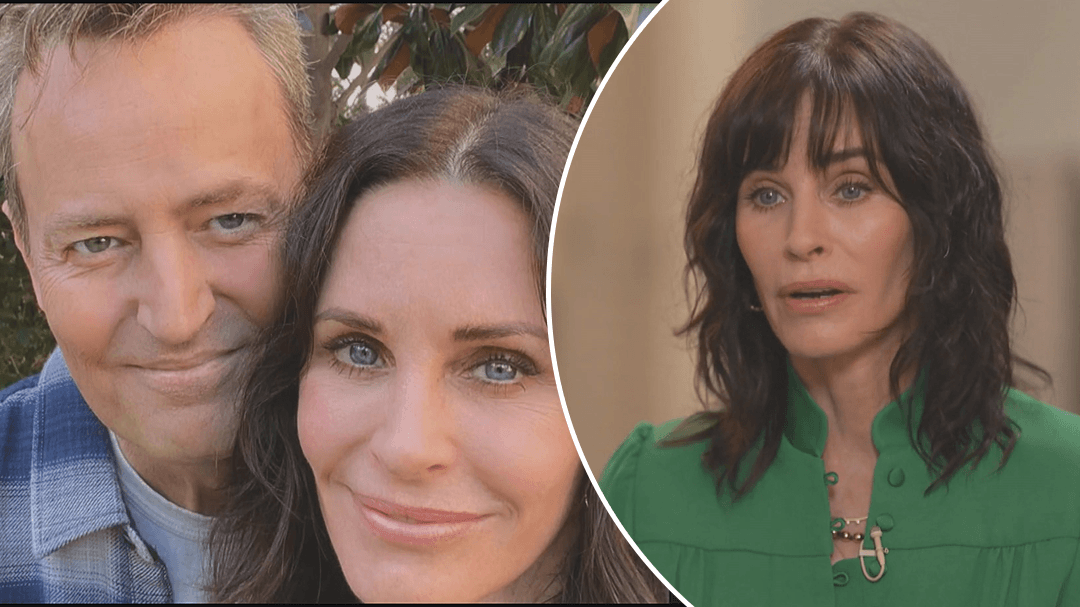 Courtney Cox says the late Matthew Perry still 'visits' her