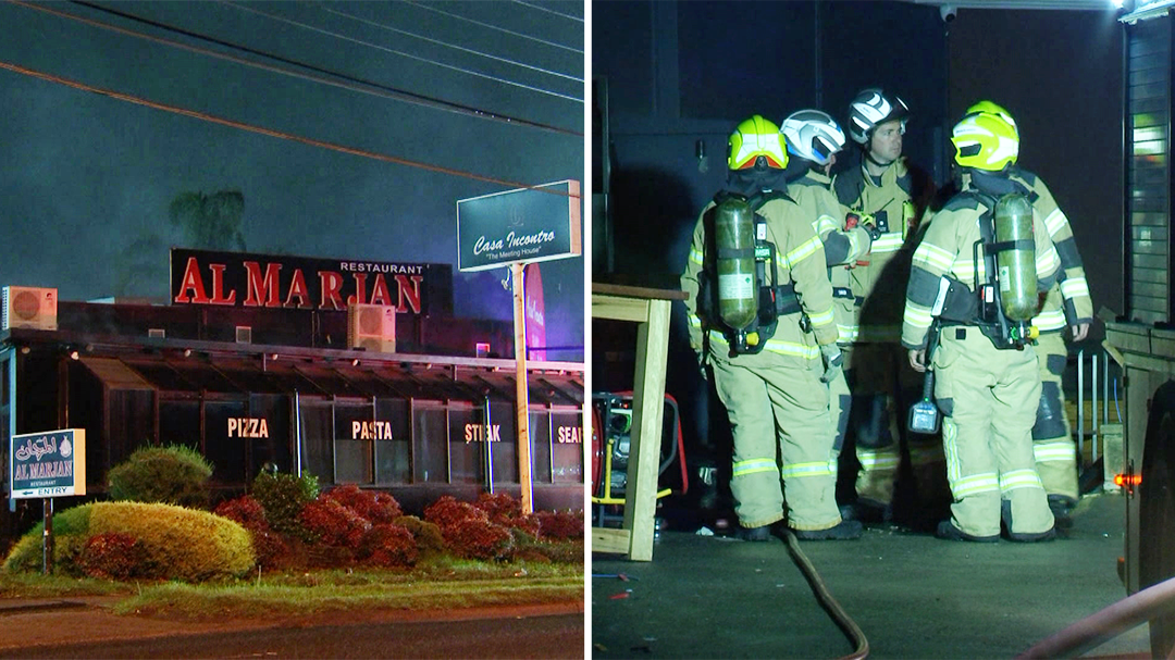 Middle Eastern restaurant set on fire in Melbourne