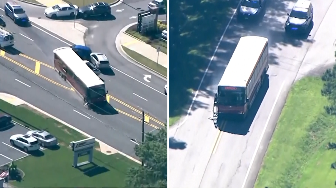 One person shot dead on US bus that led officers on peak hour chase