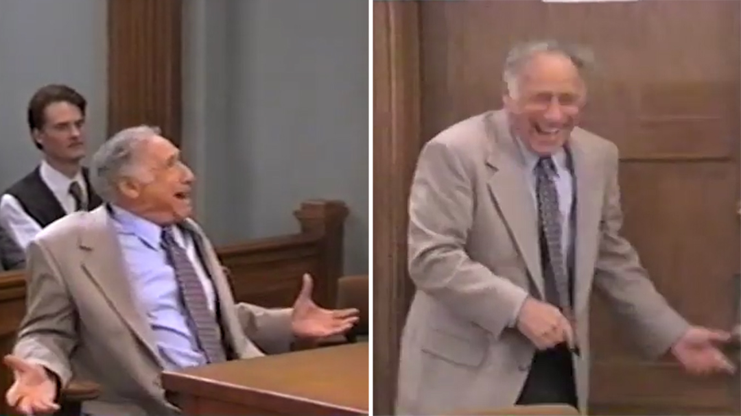 Hiram Kasten makes Mel Brooks laugh in Mad About You outtake