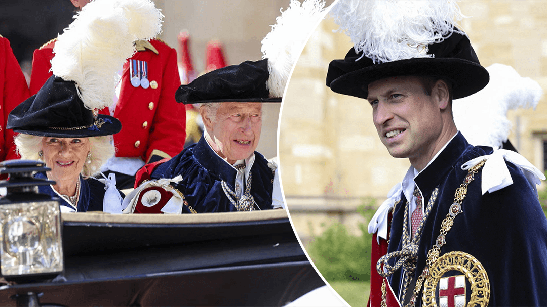 Royal family gathers for the Order of the Garter service